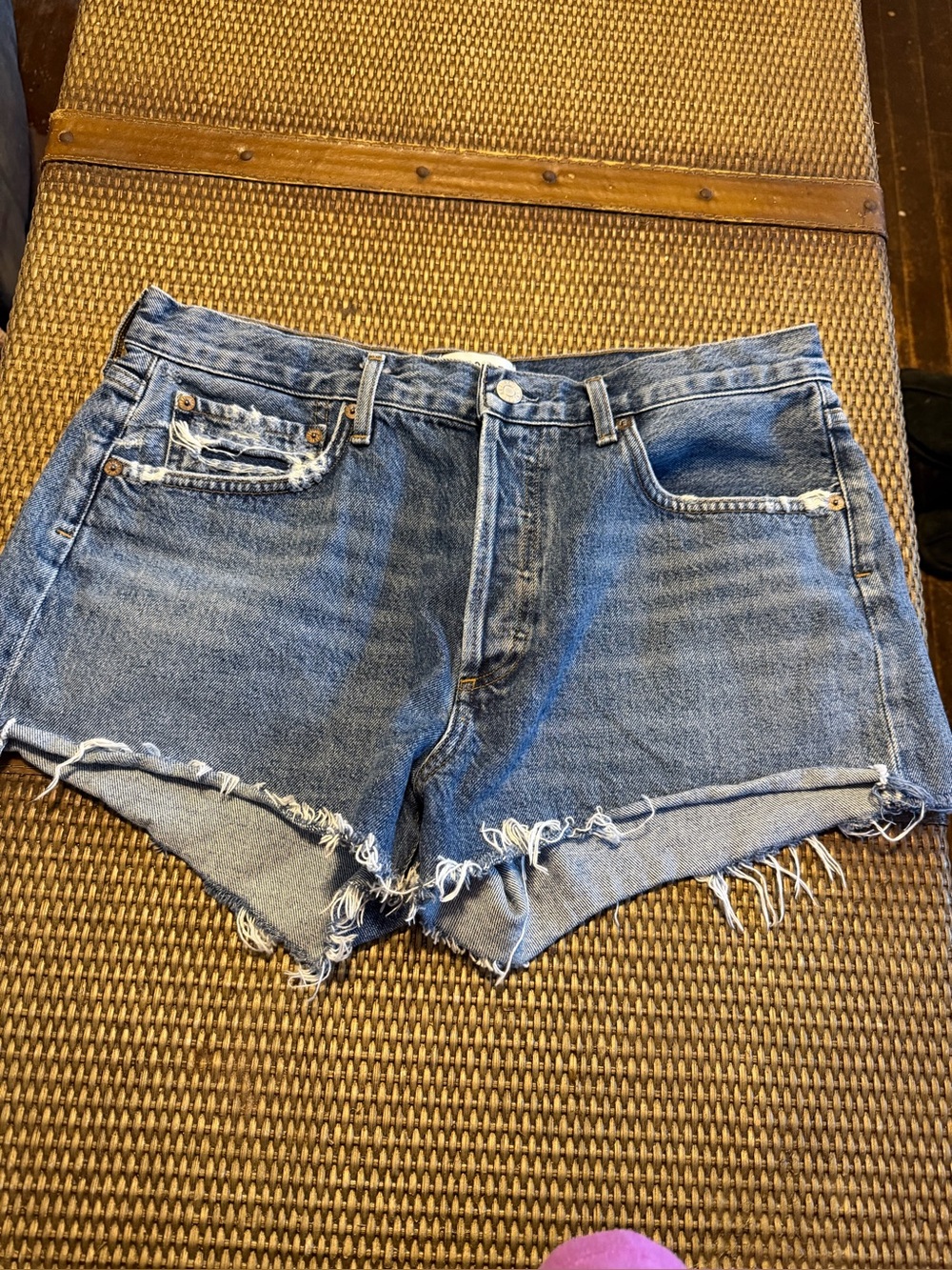 Agolde Parker Denim Shorts Size 30